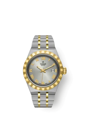 Tudor Royal, Stainless Steel and 18k Yellow Gold, 28mm, Ref# M28303-0001