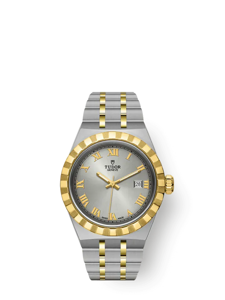 Tudor Royal, Stainless Steel and 18k Yellow Gold, 28mm, Ref# M28303-0001