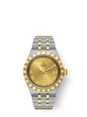 Tudor Royal, Stainless Steel and 18k Yellow Gold, 28mm, Ref# M28303-0004