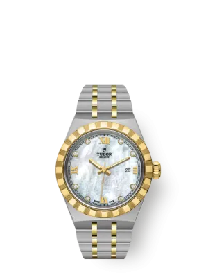 Tudor Royal, Stainless Steel and 18k Yellow Gold with Diamond-set, 28mm, Ref# M28303-0007