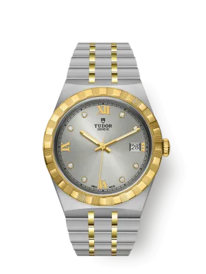 Tudor Royal, Stainless Steel and 18k Yellow Gold with Diamond-set, 38mm, Ref# M28503-0002