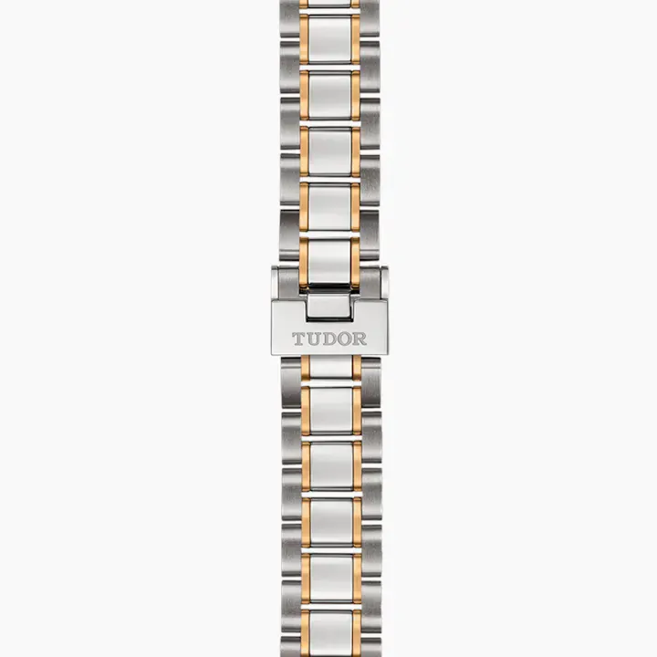 Tudor Style, Stainless Steel and Yellow Gold with Diamond-set, 28mm, Ref# M12103-0005