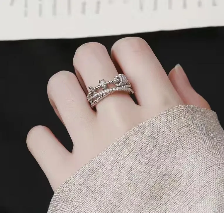 Turnable Anxiety Rings With Bead Relieve Stress Rings