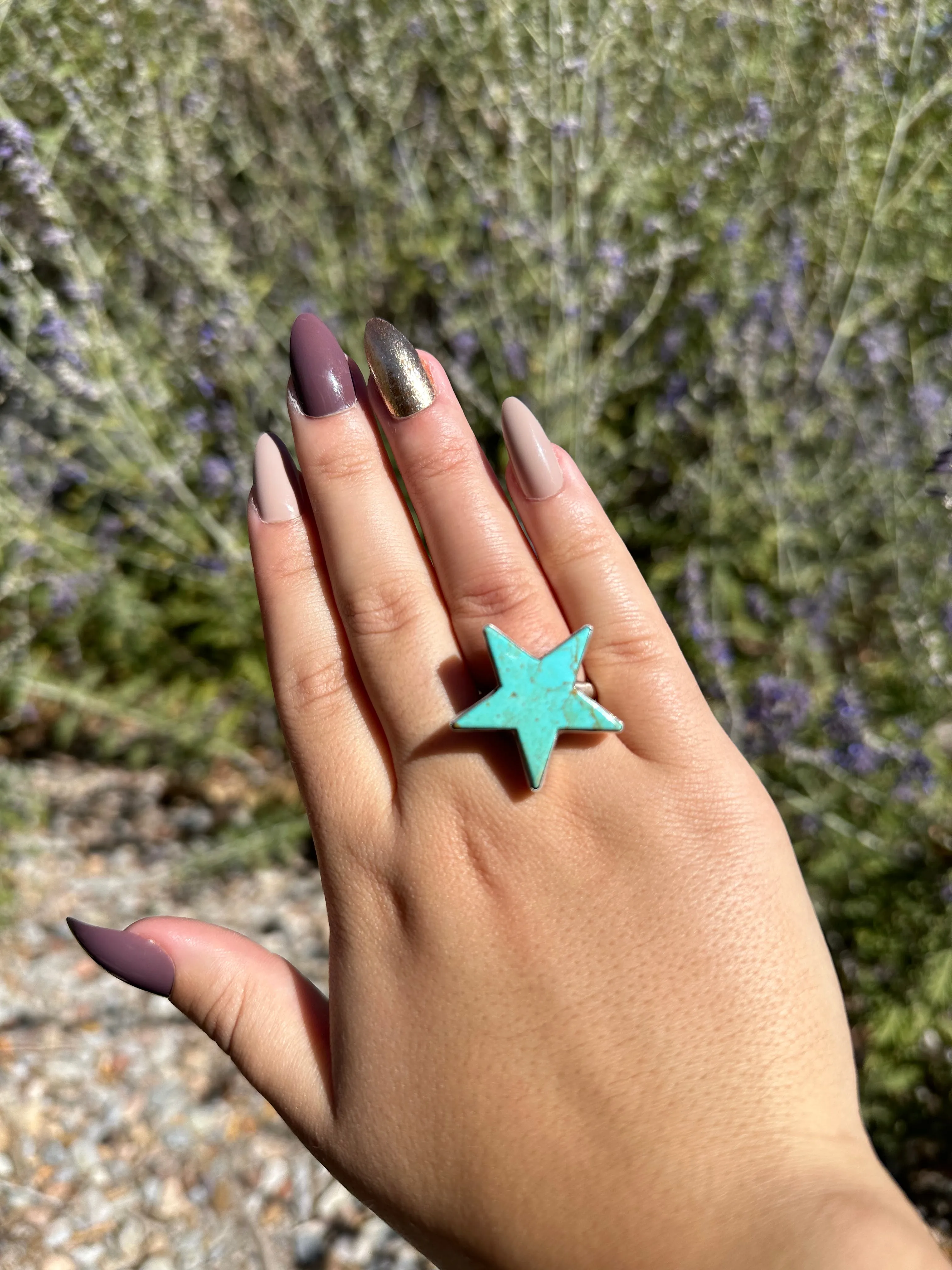 Turquoise Star Ring