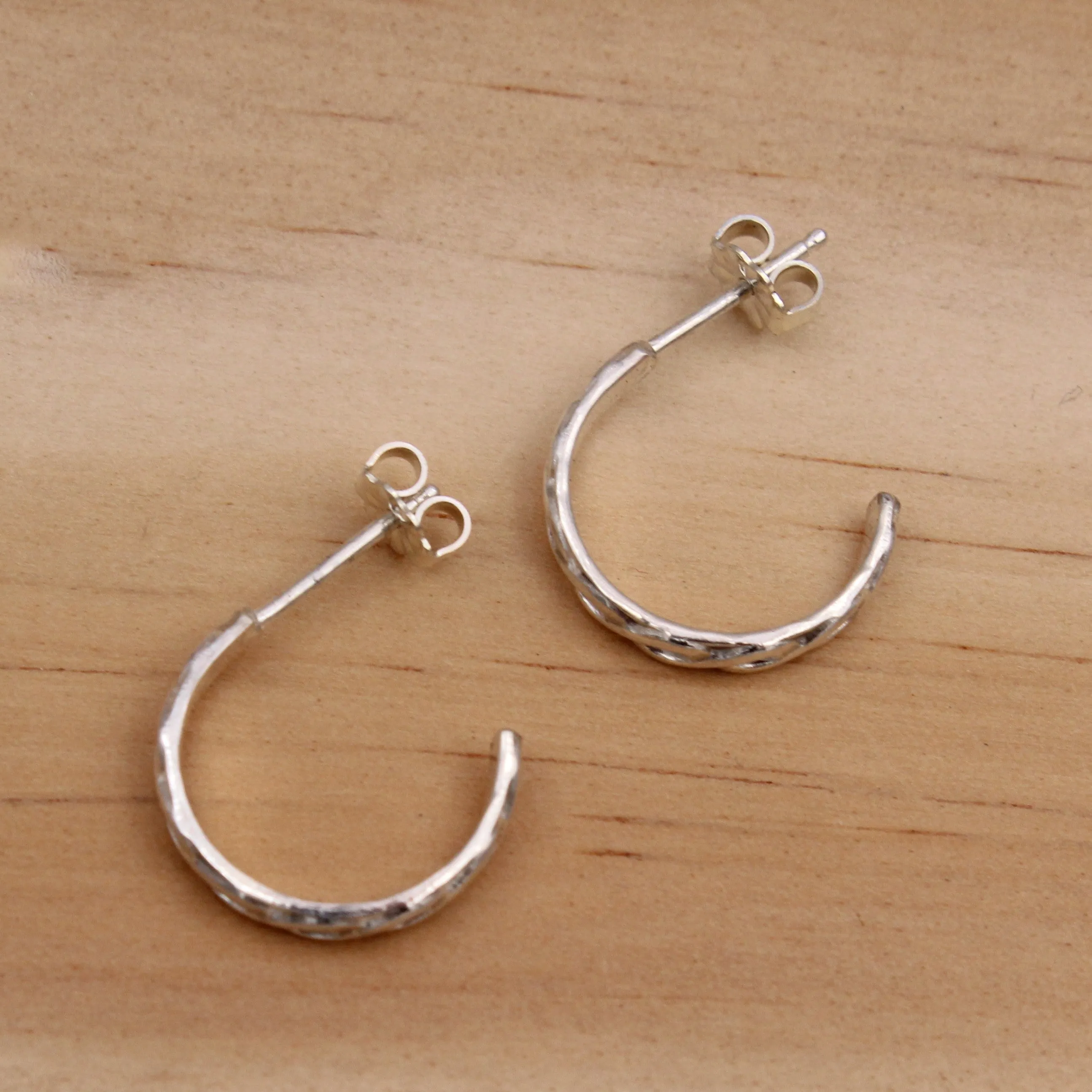 Twisted Stud Hoops