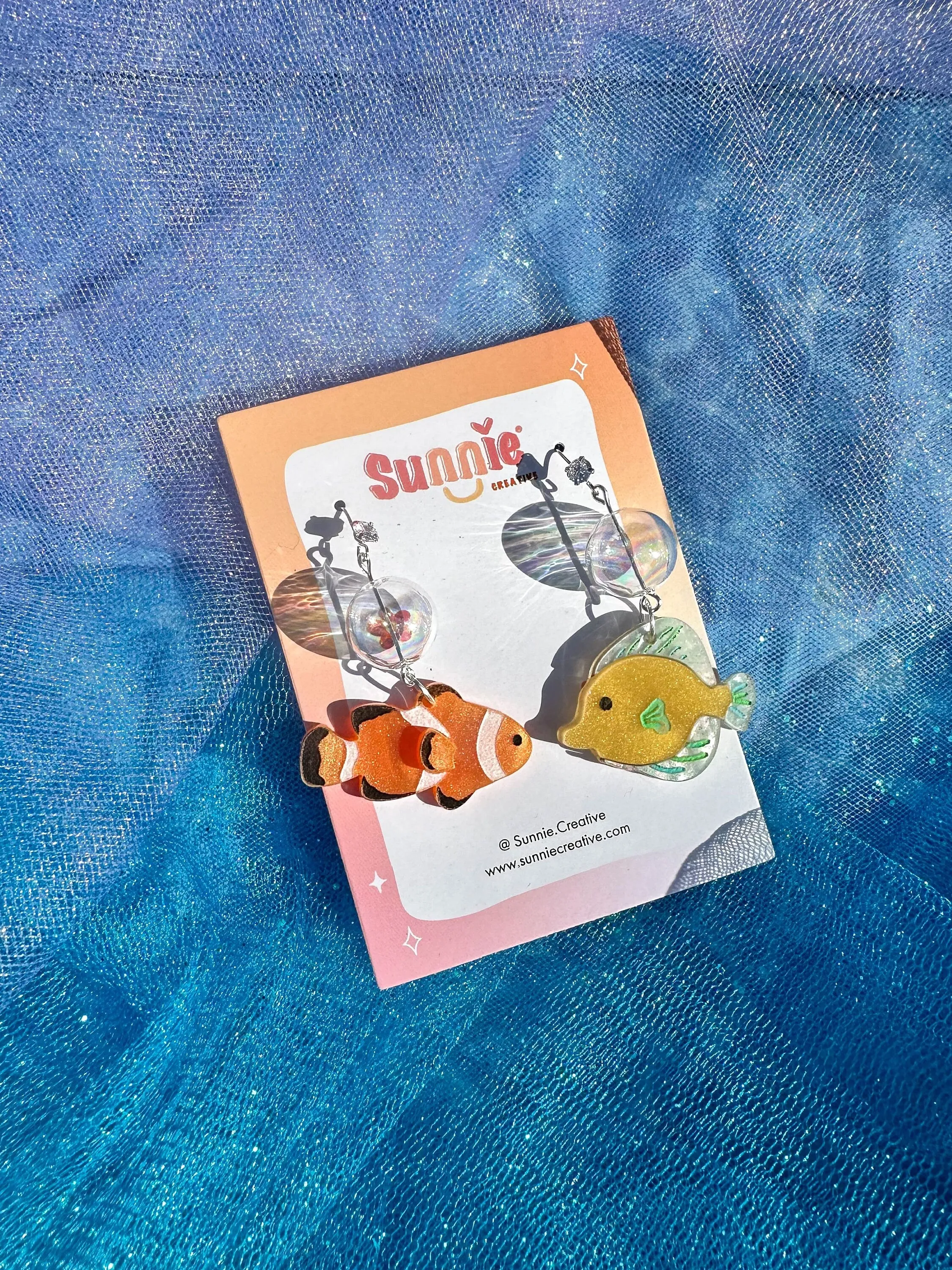 Under The Sea Mismatch Fish Earrings