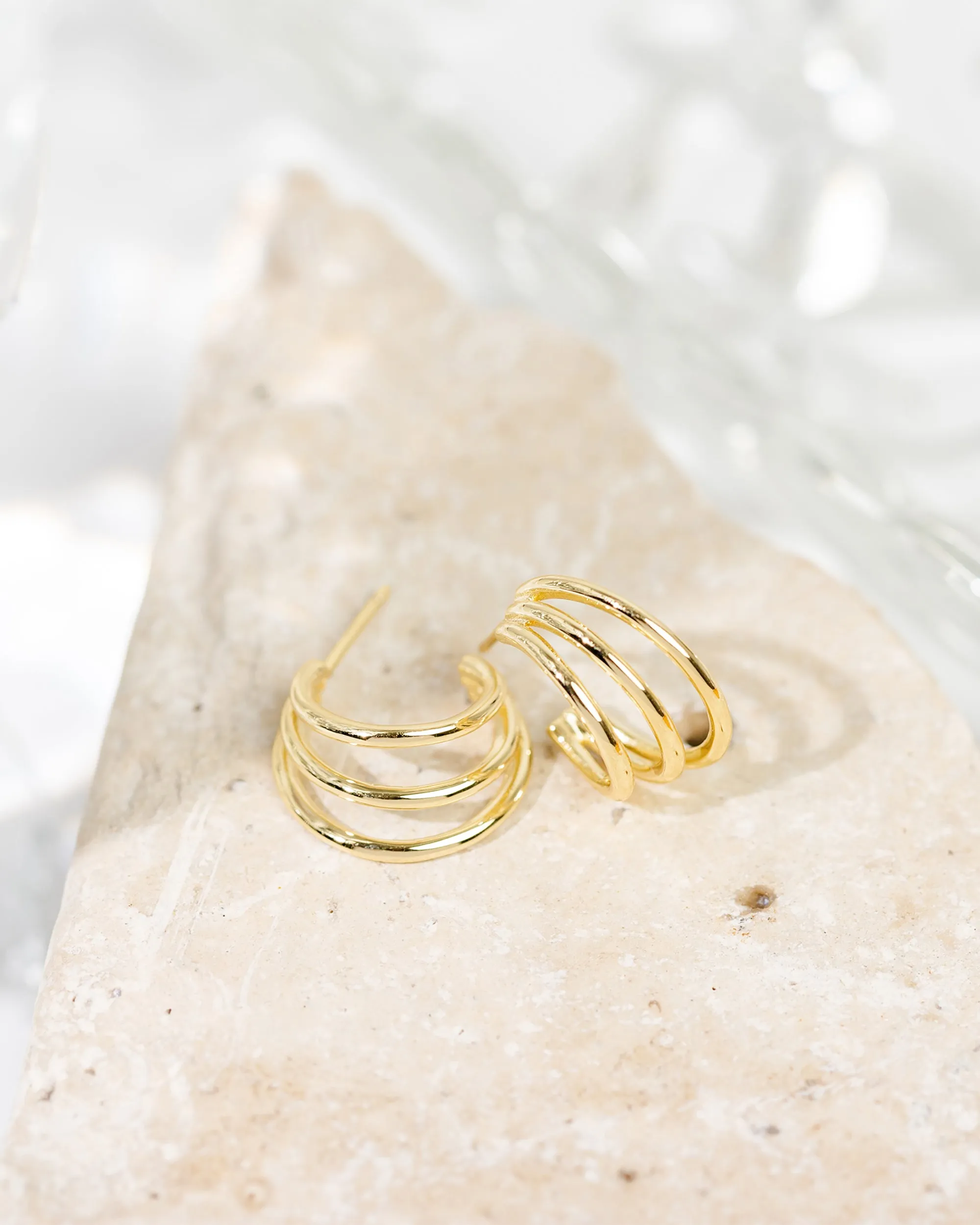 Vermeil Echo Hoops