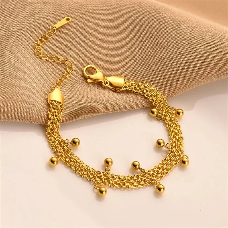 Vintage-Inspired Multilayer Chain Bracelet