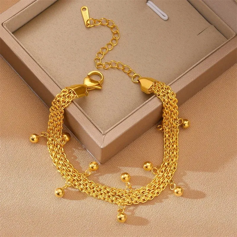 Vintage-Inspired Multilayer Chain Bracelet