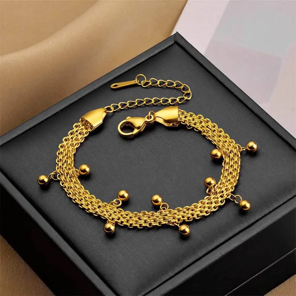 Vintage-Inspired Multilayer Chain Bracelet