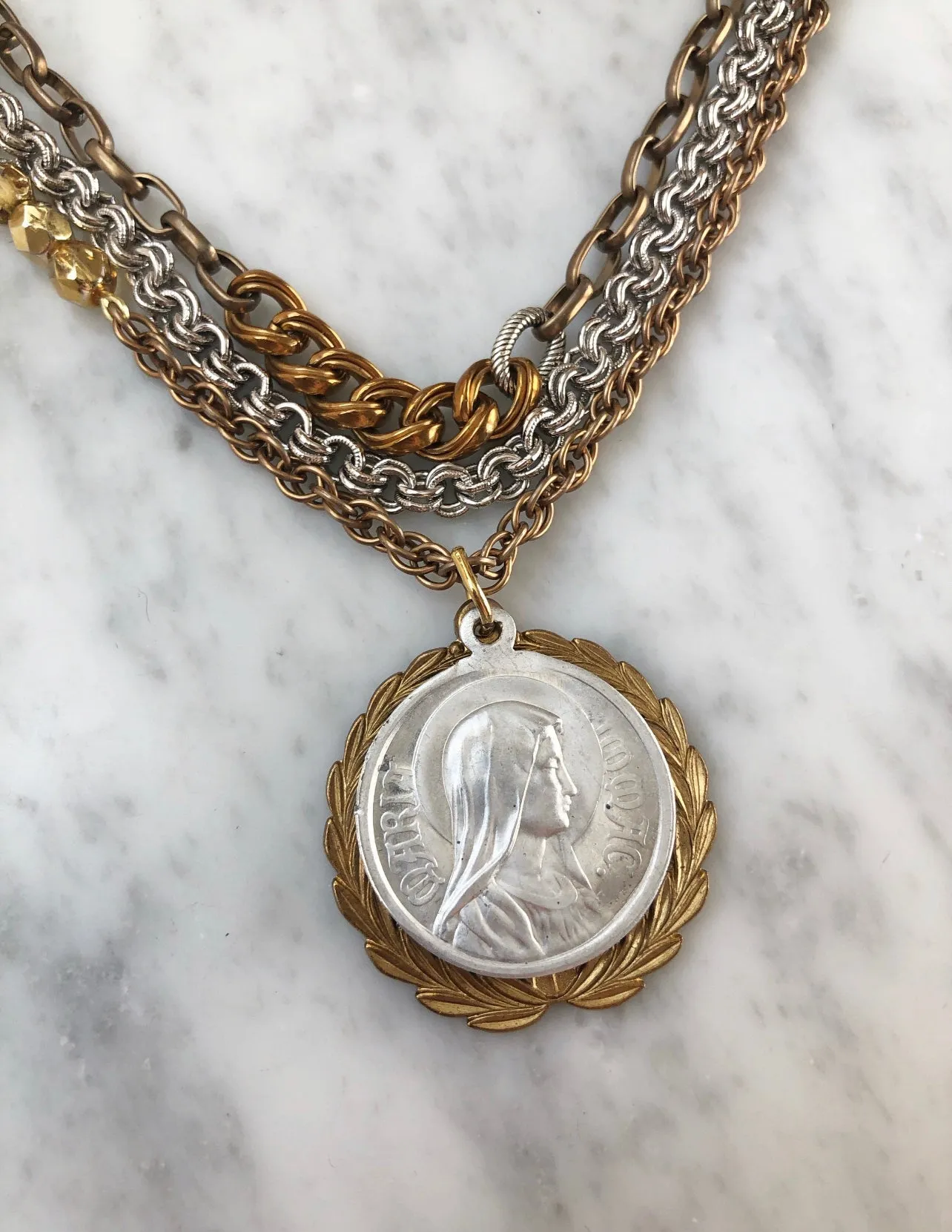 VINTAGE UP-CYCLED COIN NECKLACE