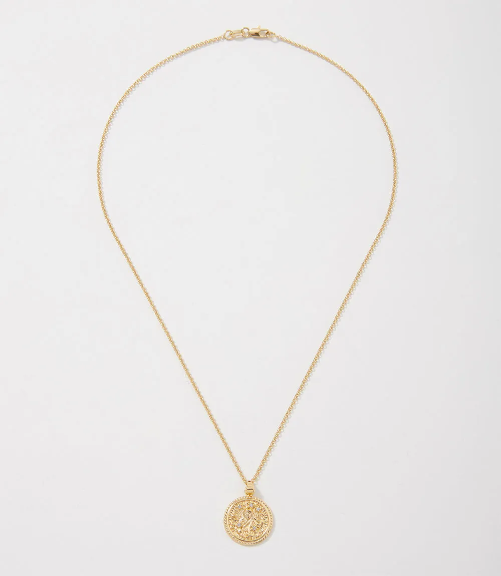 Virgo Coin Necklace