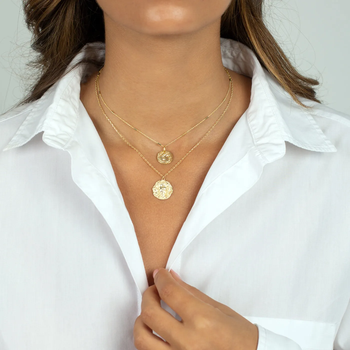 Warrior Coin Charm Necklace