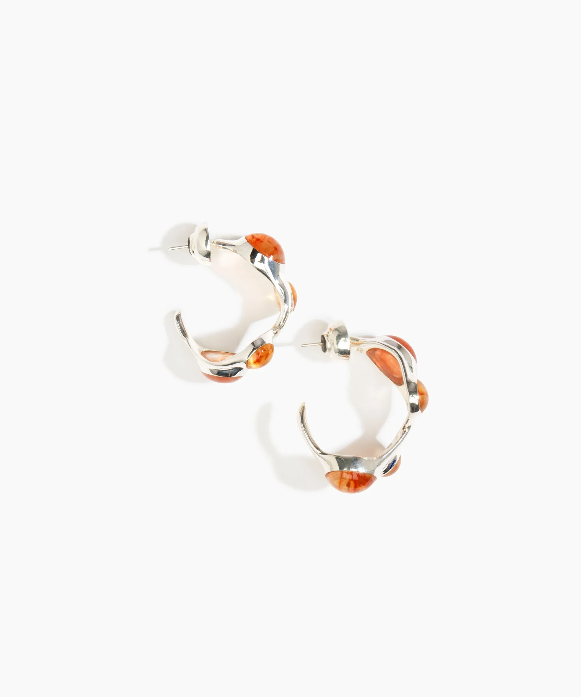 Watercolour Hoop Earrings