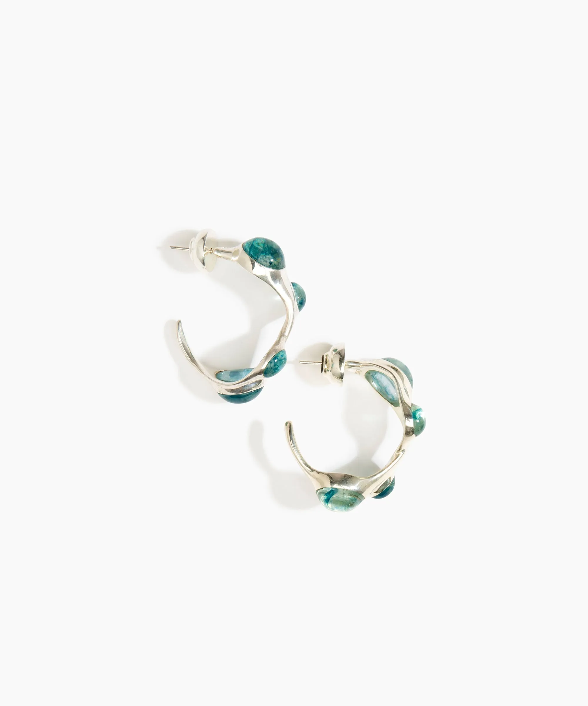 Watercolour Hoop Earrings