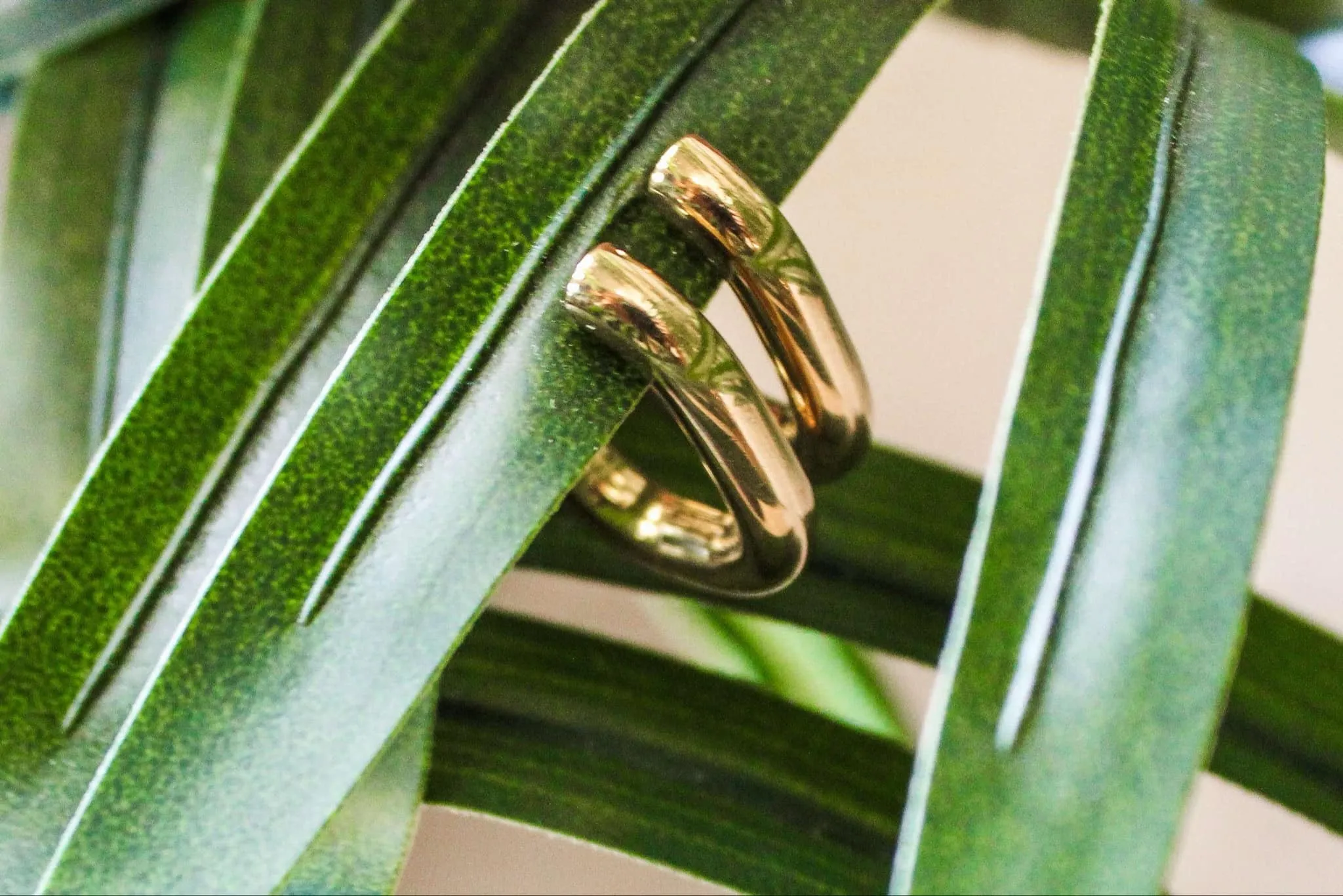 Waterproof Oval Hoop Earrings