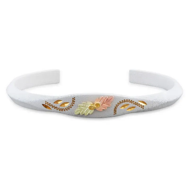 White Powder Coat - Black Hills Gold Bracelet
