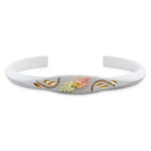 White Powder Coat - Black Hills Gold Bracelet