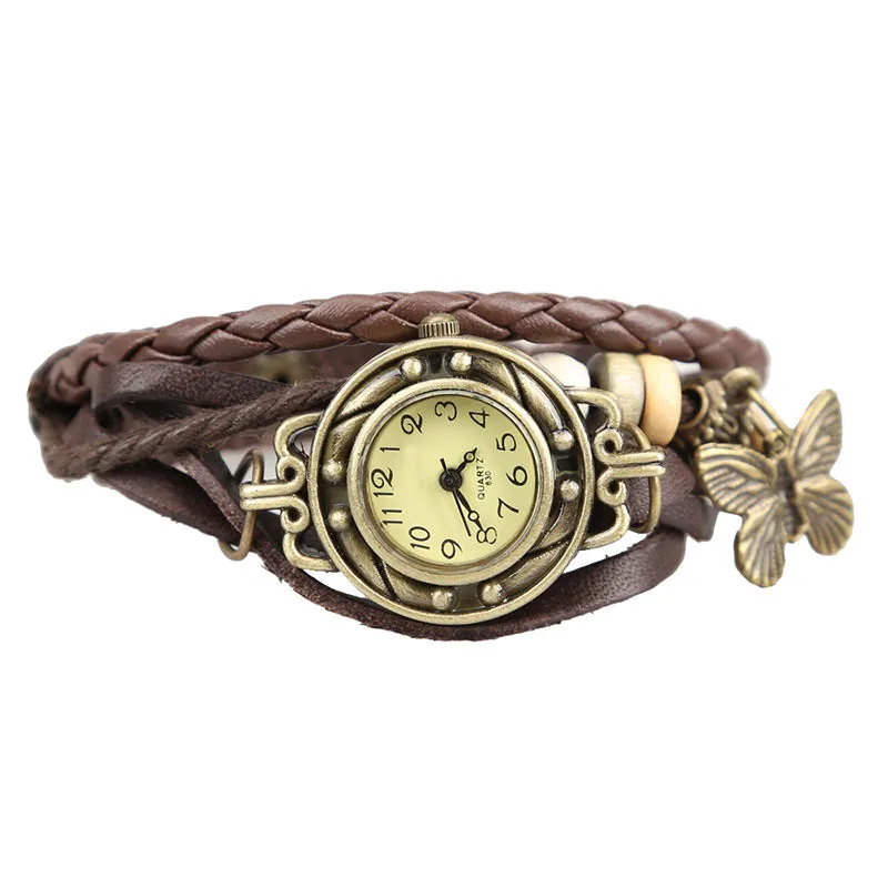 Women's Retro Style Multi-Layer Bracelet Watch