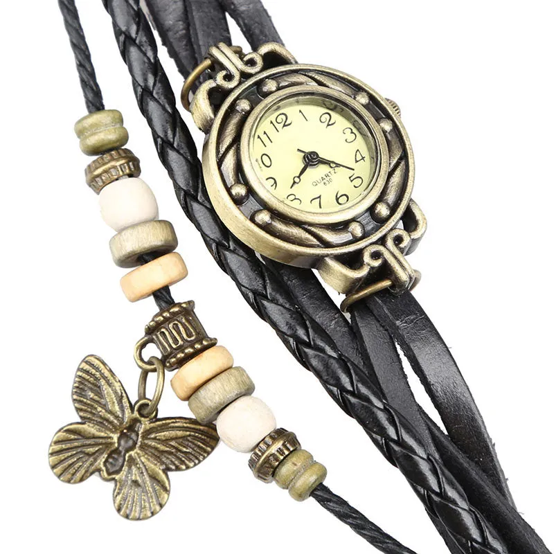 Women's Retro Style Multi-Layer Bracelet Watch