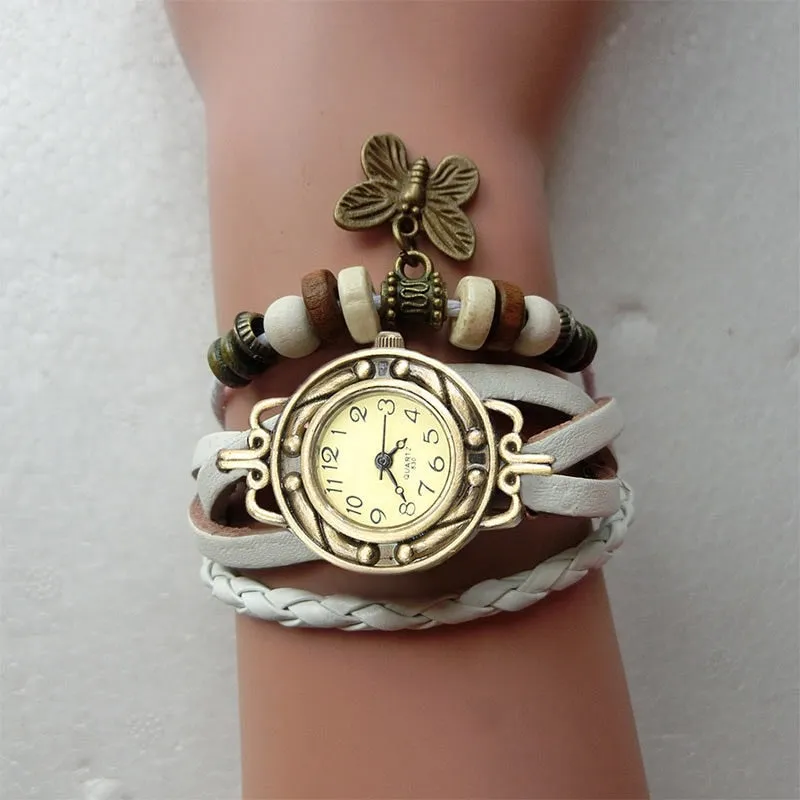 Women's Retro Style Multi-Layer Bracelet Watch