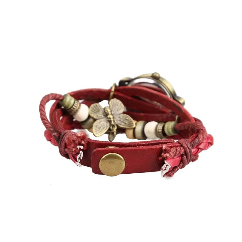 Women's Retro Style Multi-Layer Bracelet Watch