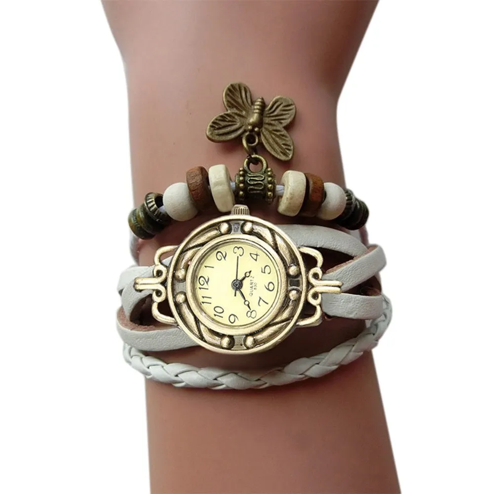 Women's Retro Style Multi-Layer Bracelet Watch
