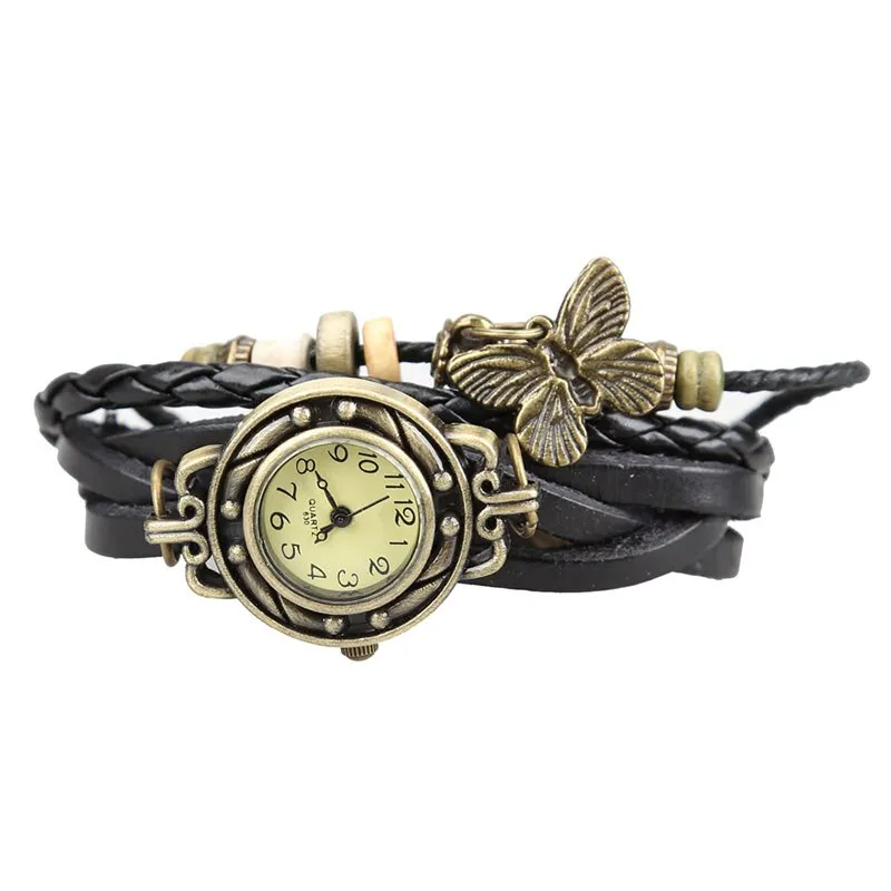 Women's Retro Style Multi-Layer Bracelet Watch