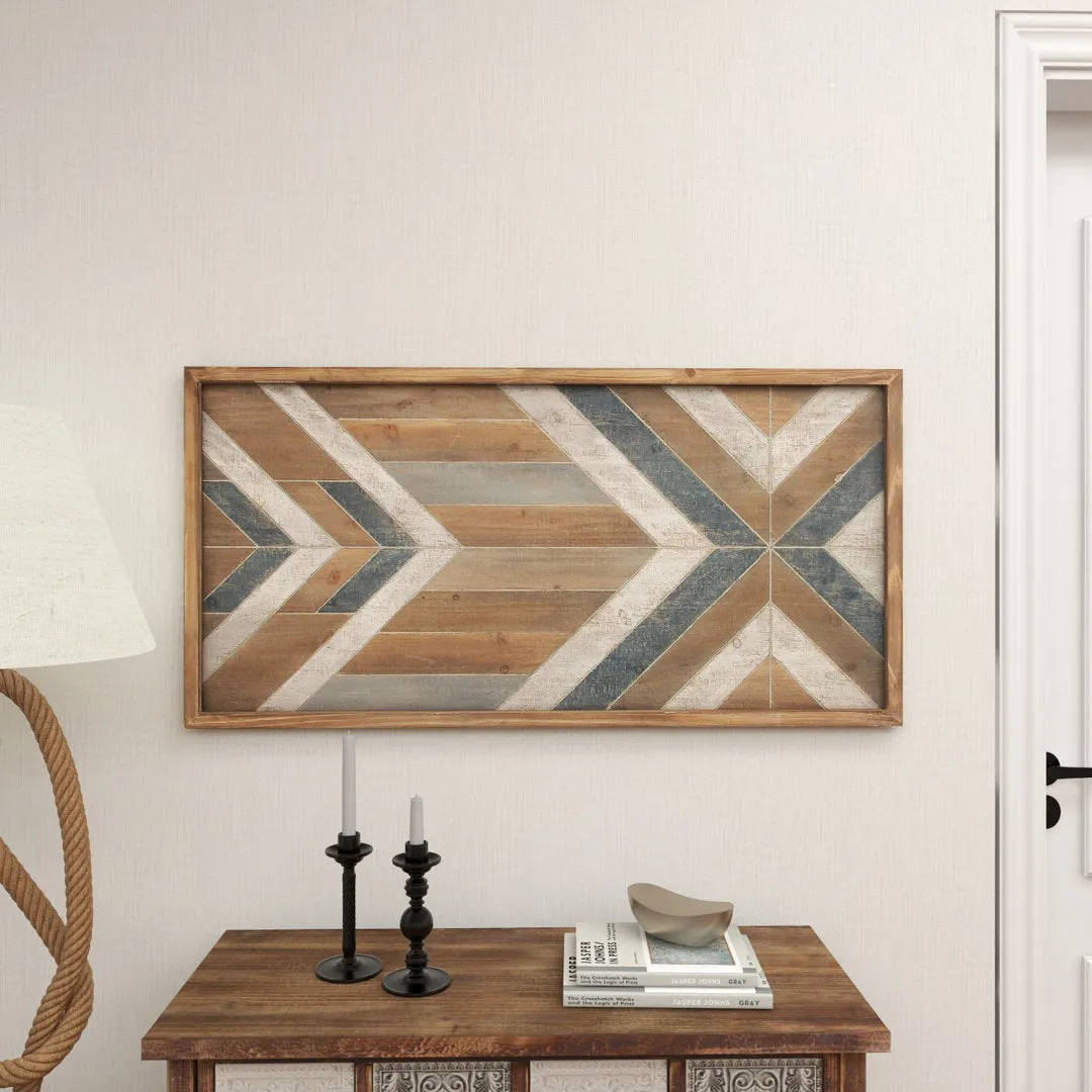 Wooden Handmade Southwestern Geometric Home Wall Decor Union Rustic