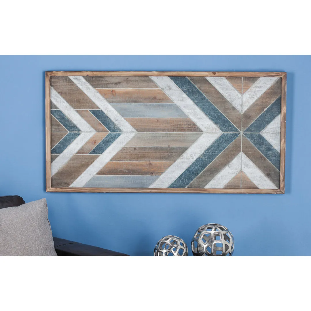 Wooden Handmade Southwestern Geometric Home Wall Decor Union Rustic