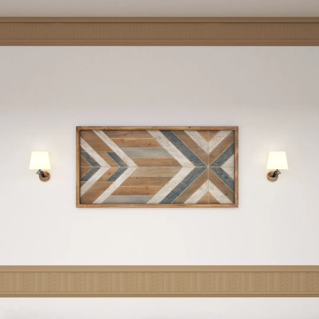 Wooden Handmade Southwestern Geometric Home Wall Decor Union Rustic