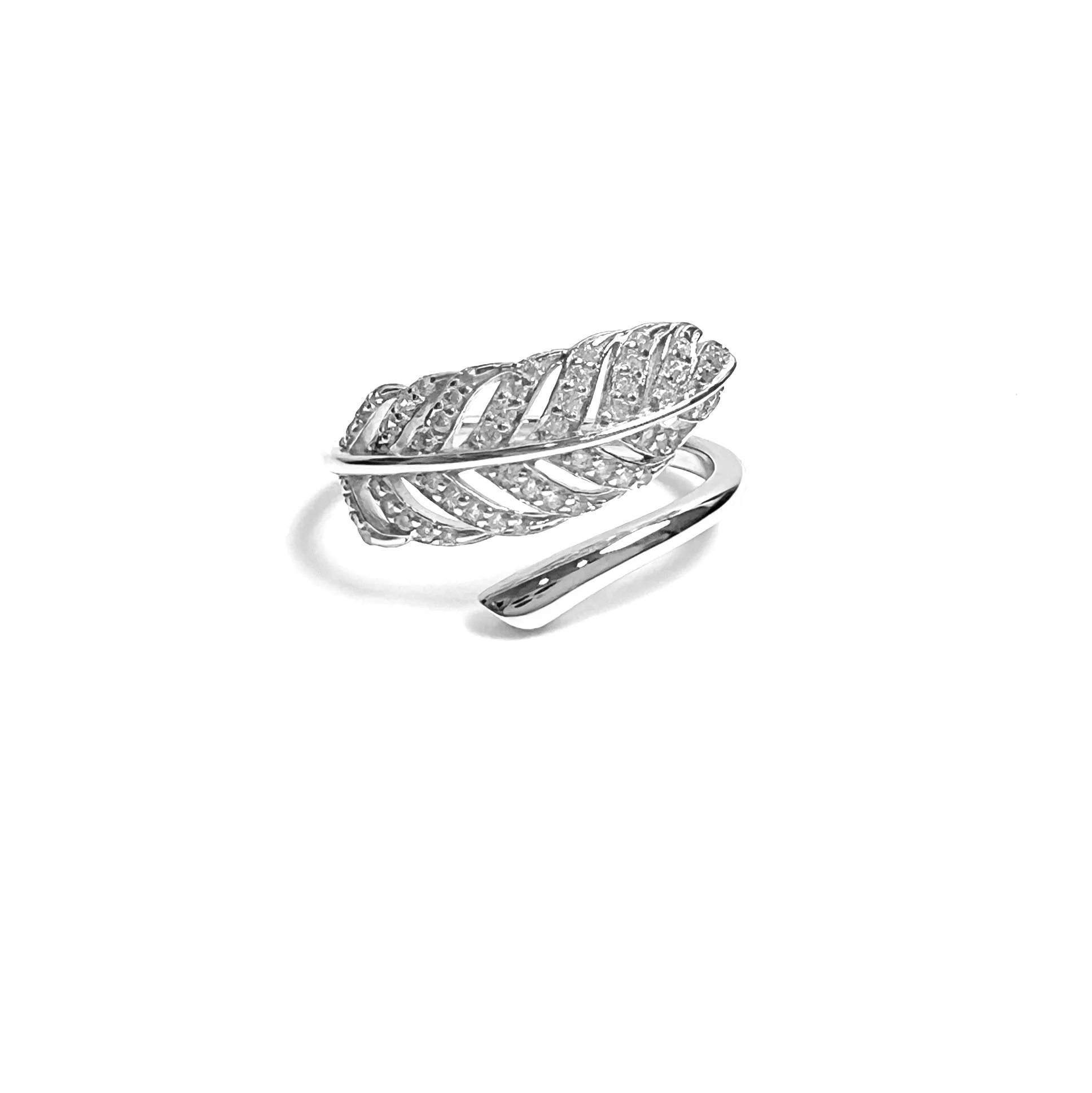 Wrap Leaf Open Ring