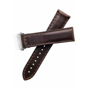 Xeric 22mm Horween Chromexcel Brown Strap Silver Hidden Deployant Clasp