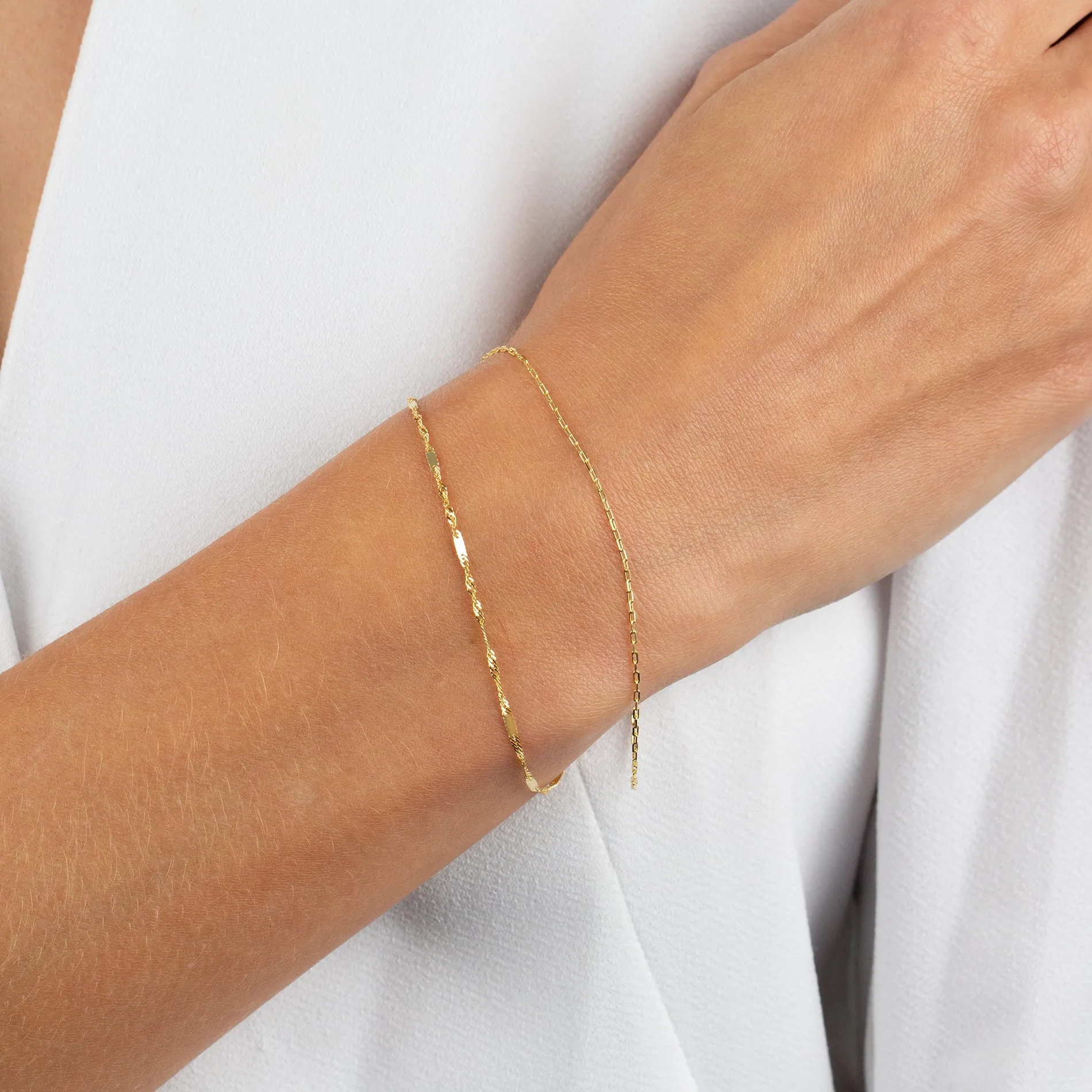 XS Link Chain Bracelet 14K