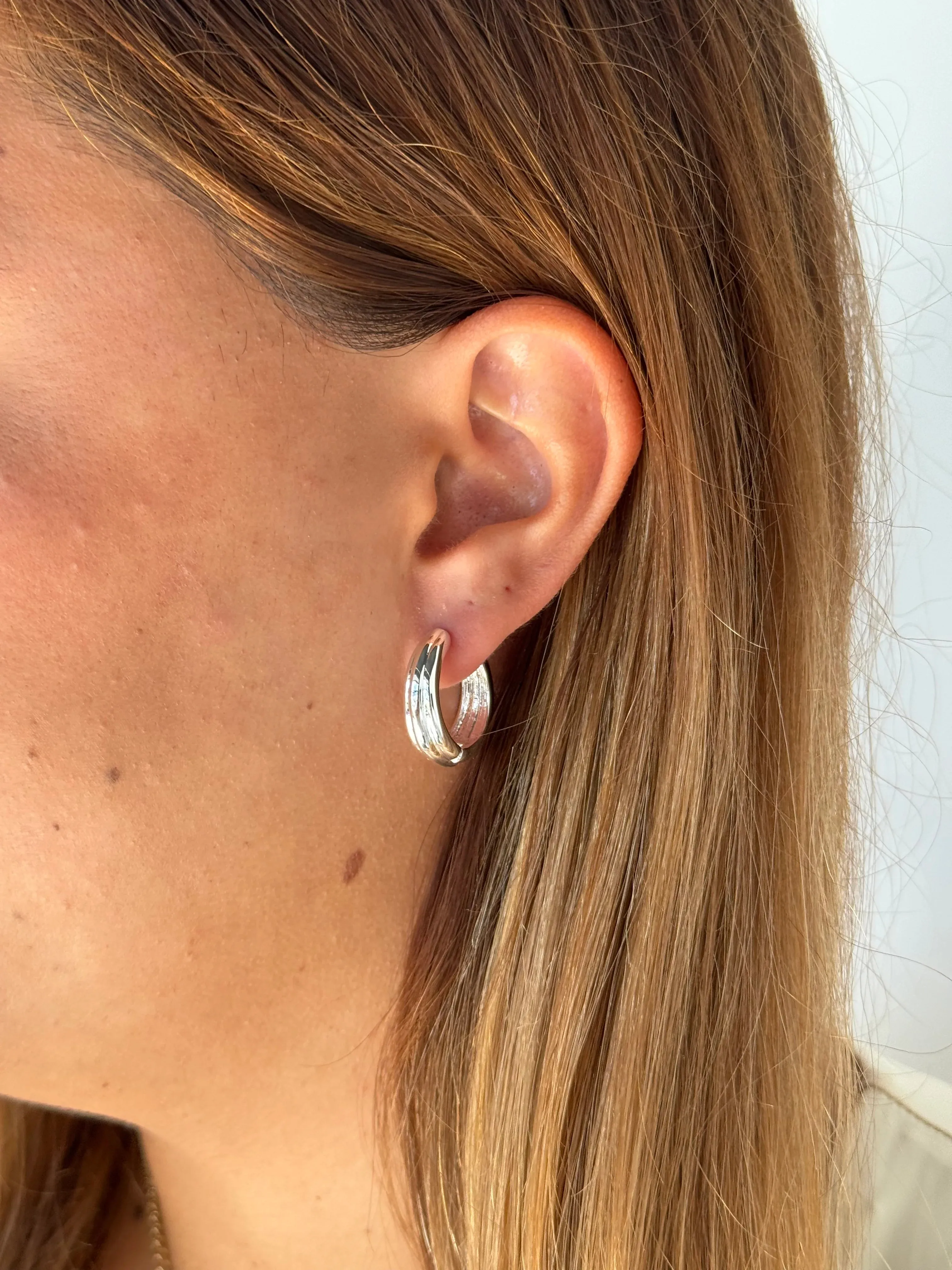 Zafino Paris Hoop Earring - Silver