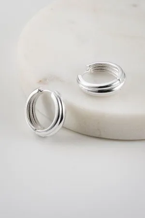 Zafino Paris Hoop Earring - Silver