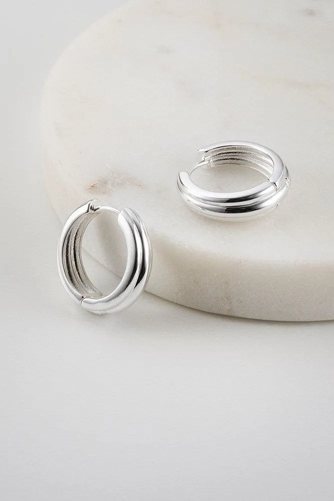 Zafino Paris Hoop Earring - Silver