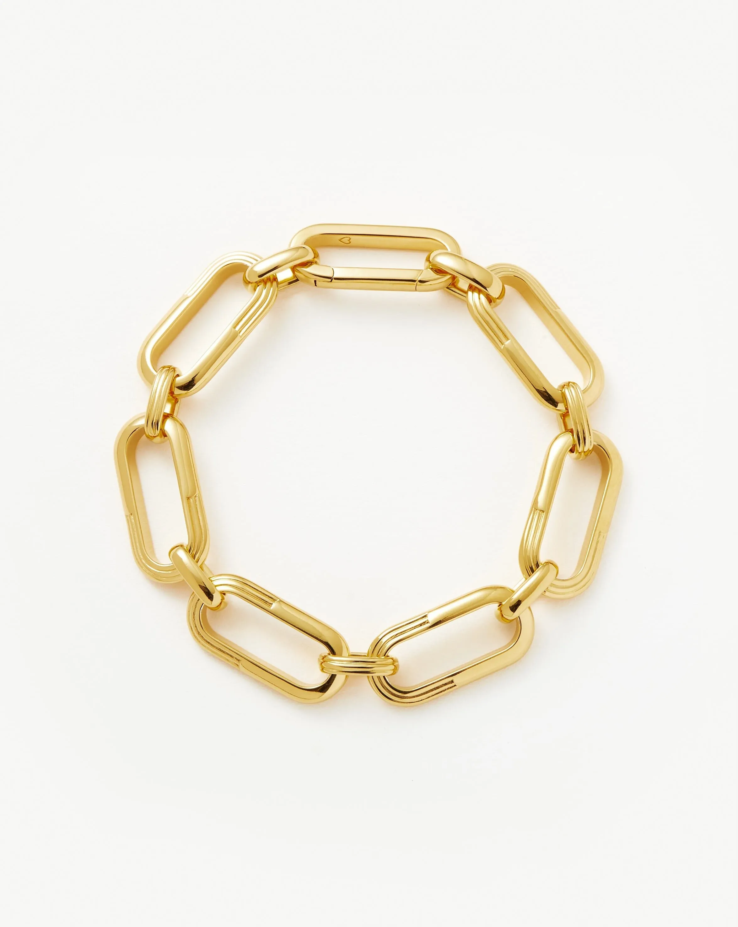 Zenyu Link Chunky Chain Bracelet | 18k Gold Plated