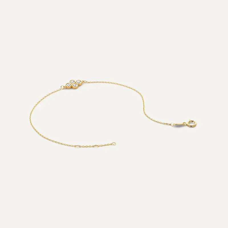 Zirconia Flower Essential Bracelets Set