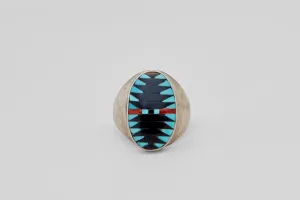 Zuni Multi Stone Inlay Ring